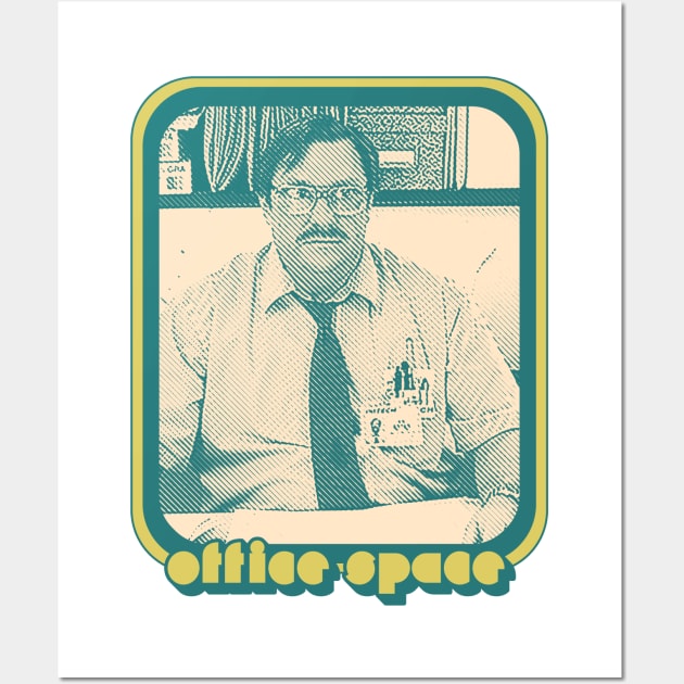 Milton / Office Space Aesthetic 90s Fan Design Wall Art by DankFutura